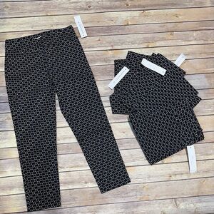 5 for 1 price Margaret M pull on geometric print petite cropped pants XSP